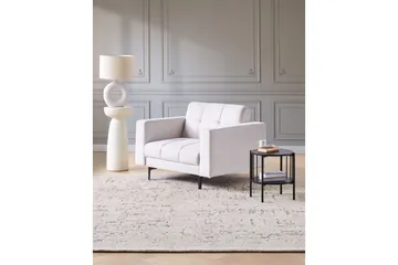 Lenestol Alnes Off-white/Svart - Off-white/Svart - Møbler - Stoler - Lenestoler