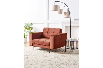 Lenestol Alnes Rød/Svart - Rød/Svart - Møbler - Stoler - Lenestoler