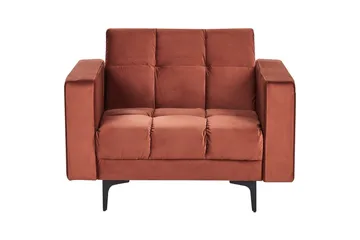 Lenestol Alnes Rød/Svart - Rød/Svart - Møbler - Stoler - Lenestoler