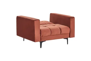 Lenestol Alnes Rød/Svart - Rød/Svart - Møbler - Stoler - Lenestoler