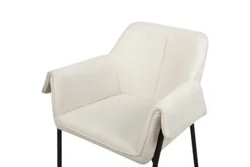 Lenestol Arla - Kremhvit, Svart - Møbler - Stoler - Lenestoler