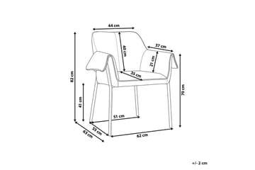 Lenestol Arla - Kremhvit, Svart - Møbler - Stoler - Lenestoler