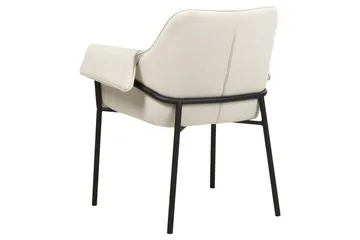Lenestol Arla - Kremhvit, Svart - Møbler - Stoler - Lenestoler