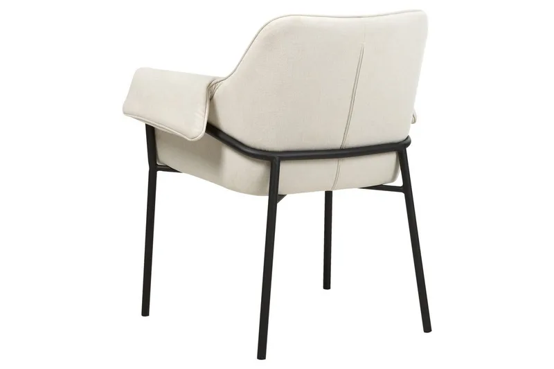 Lenestol Arla - Kremhvit, Svart - Møbler - Stoler - Lenestoler