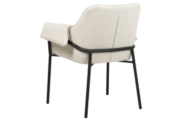 Lenestol Arla - Kremhvit, Svart - Møbler - Stoler - Lenestoler