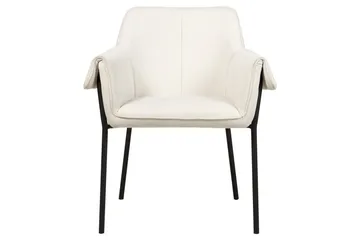 Lenestol Arla - Kremhvit, Svart - Møbler - Stoler - Lenestoler