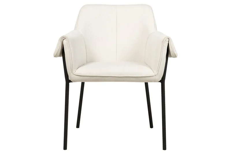 Lenestol Arla - Kremhvit, Svart - Møbler - Stoler - Lenestoler