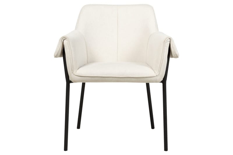 Lenestol Arla - Kremhvit, Svart - Møbler - Stoler - Lenestoler