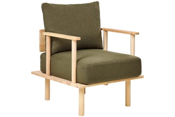 Lenestol Asker - Grønt, lyst treverk - Møbler - Stoler - Lenestoler