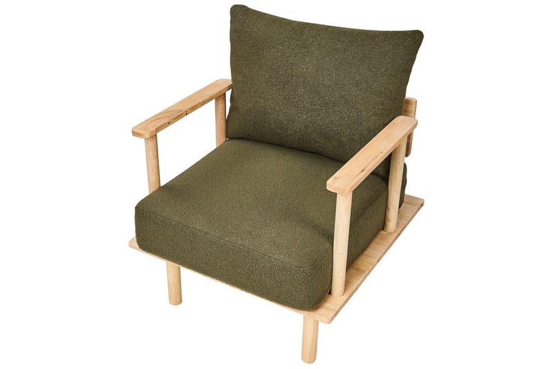 Lenestol Asker - Grønt, lyst treverk - Møbler - Stoler - Lenestoler