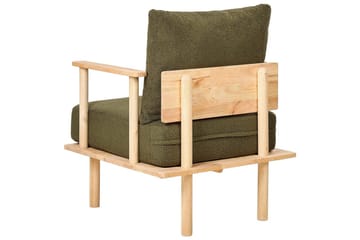 Lenestol Asker - Grønt, lyst treverk - Møbler - Stoler - Lenestoler