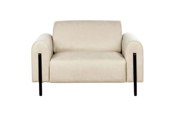 Lenestol Askim - Beige, svart/polyester - Møbler - Stoler - Lenestoler