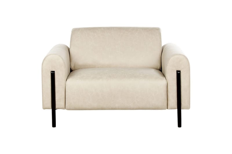 Lenestol Askim - Beige, svart/polyester - Møbler - Stoler - Lenestoler