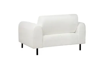 Lenestol Askim - Hvit, Svart/Bouclé - Møbler - Stoler - Lenestoler