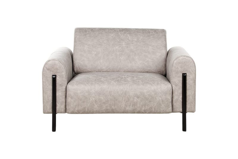 Lenestol Askim - Lysegrå, svart/Polyester - Møbler - Stoler - Lenestoler