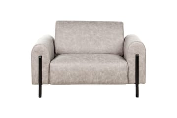 Lenestol Askim - Lysegrå, svart/Polyester - Møbler - Stoler - Lenestoler