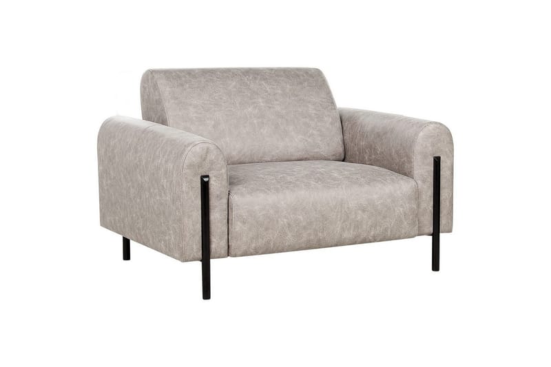 Lenestol Askim, Lysegrå, svart/Polyester