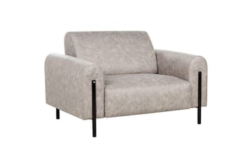 Lenestol Askim - Lysegrå, svart/Polyester - Møbler - Stoler - Lenestoler