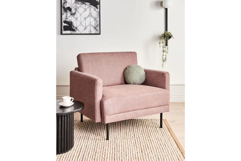 Lenestol Breda - Rosa, Svart - Møbler - Stoler - Lenestoler