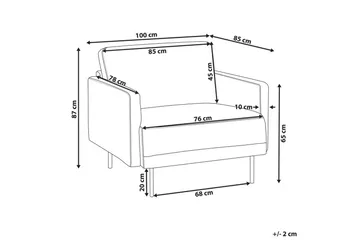Lenestol Breda - Rosa, Svart - Møbler - Stoler - Lenestoler