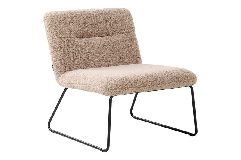 Lenestol Cotulla - Beige, svart/Bouclé - Møbler - Stoler - Lenestoler