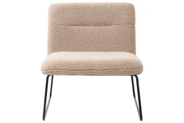 Lenestol Cotulla - Beige, svart/Bouclé - Møbler - Stoler - Lenestoler