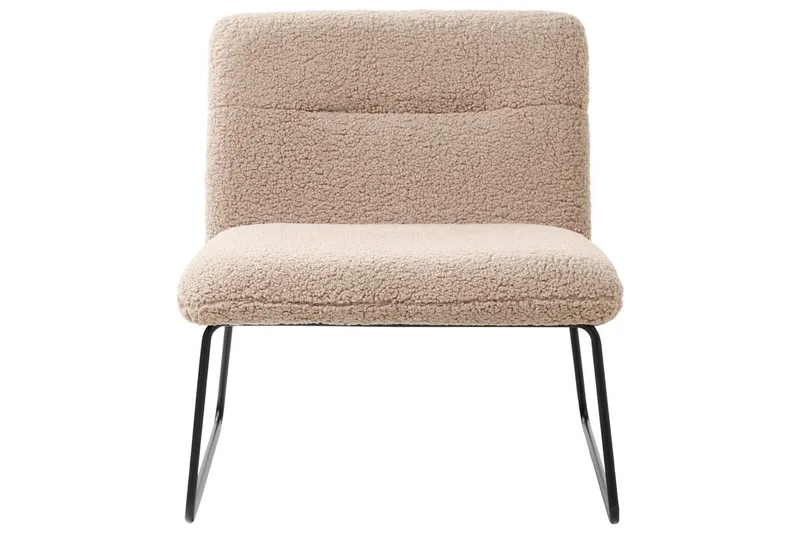 Lenestol Cotulla - Beige, svart/Bouclé - Møbler - Stoler - Lenestoler