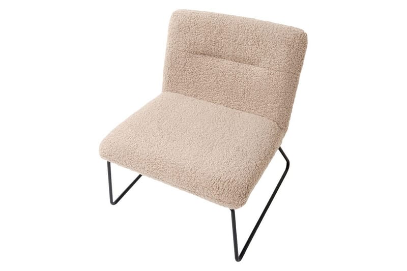 Lenestol Cotulla - Beige, svart/Bouclé - Møbler - Stoler - Lenestoler