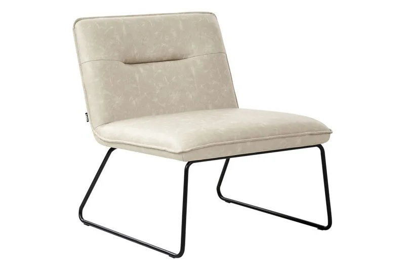 Lenestol Cotulla, Beige/Kunstlær