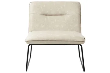 Lenestol Cotulla - Beige/Kunstlær - Møbler - Stoler - Lenestoler