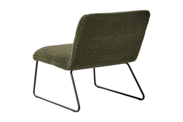 Lenestol Cotulla - Grønn, svart/Bouclé, Grønn, Svart/Bouclé - Møbler - Stoler - Lenestoler