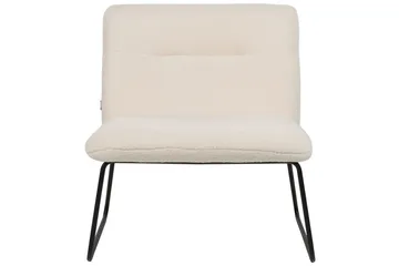 Lenestol Cotulla - Hvit, Svart/Bouclé - Møbler - Stoler - Lenestoler