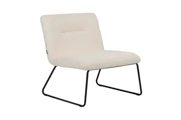 Lenestol Cotulla - Hvit, Svart/Bouclé - Møbler - Stoler - Lenestoler