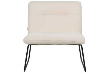 Lenestol Cotulla - Hvit, Svart/Bouclé - Møbler - Stoler - Lenestoler