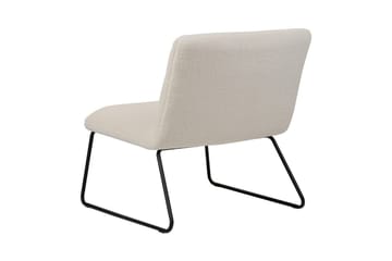 Lenestol Cotulla - Hvit, Svart/Bouclé - Møbler - Stoler - Lenestoler