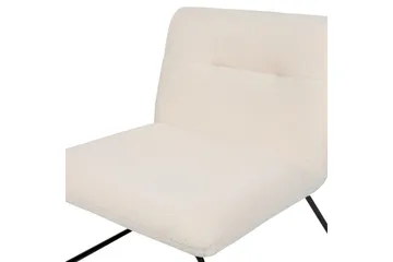 Lenestol Cotulla - Hvit, Svart/Bouclé - Møbler - Stoler - Lenestoler