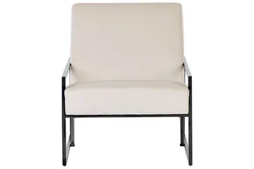 Lenestol Delary - Beige, svart - Møbler - Stoler - Lenestoler