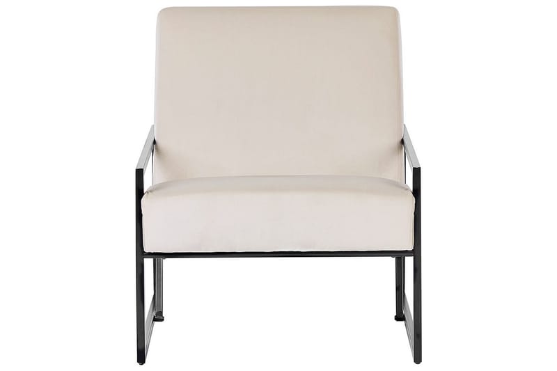 Lenestol Delary - Beige, svart - Møbler - Stoler - Lenestoler
