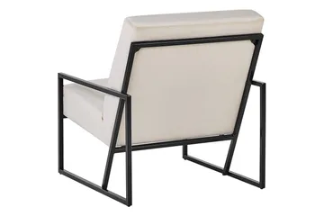 Lenestol Delary - Beige, svart - Møbler - Stoler - Lenestoler