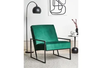 Lenestol Delary - Grønn, svart, Grønn, Svart - Møbler - Stoler - Lenestoler