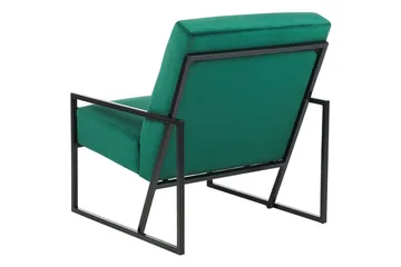 Lenestol Delary - Grønn, svart, Grønn, Svart - Møbler - Stoler - Lenestoler