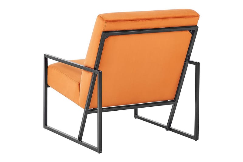 Lenestol Delary - Oransje, svart - Møbler - Stoler - Lenestoler
