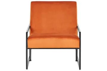 Lenestol Delary - Oransje, svart - Møbler - Stoler - Lenestoler