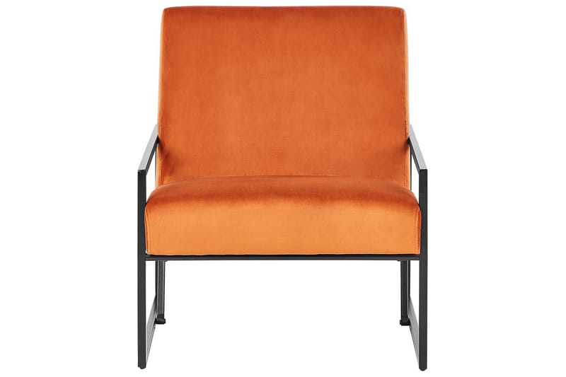 Lenestol Delary - Oransje, svart - Møbler - Stoler - Lenestoler