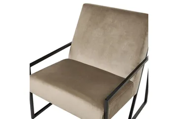 Lenestol Delary - Taupe, svart - Møbler - Stoler - Lenestoler