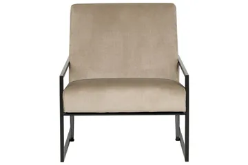 Lenestol Delary - Taupe, svart - Møbler - Stoler - Lenestoler