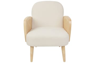 Lenestol Dvenberg - Beige, lyst tre - Møbler - Stoler - Lenestoler