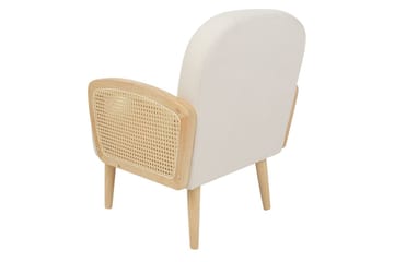 Lenestol Dvenberg - Beige, lyst tre - Møbler - Stoler - Lenestoler