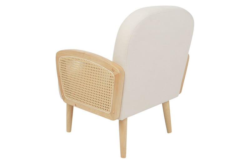 Lenestol Dvenberg - Beige, lyst tre - Møbler - Stoler - Lenestoler