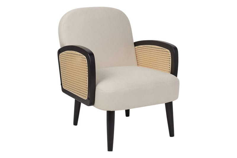 Lenestol Dvenberg, Beige, svart, lyst tre